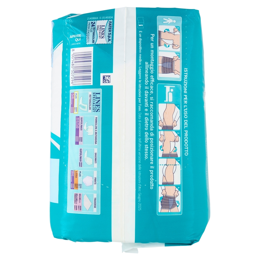 Lines Specialist Unisex Rettangolari Plus 24 pz